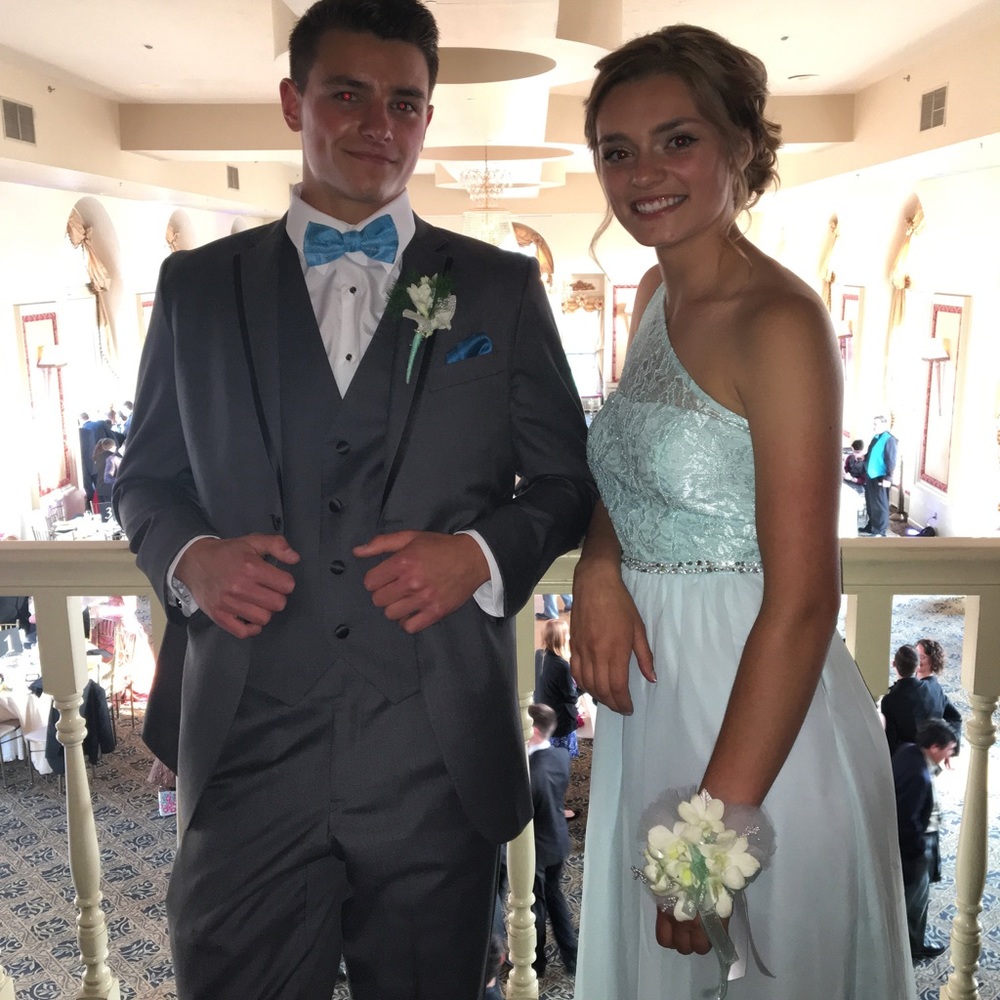 Seafoam Green Prom Dress